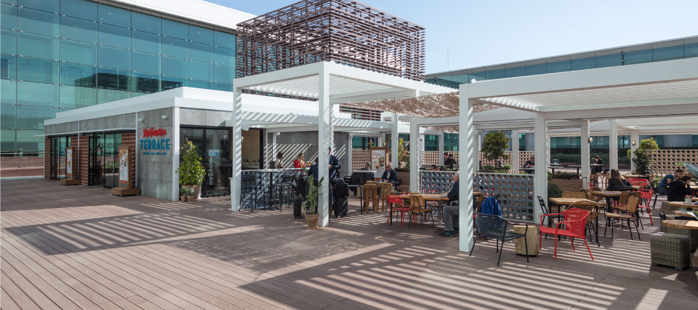 Mediterranean Terrace – Brand Hospitality for Airport