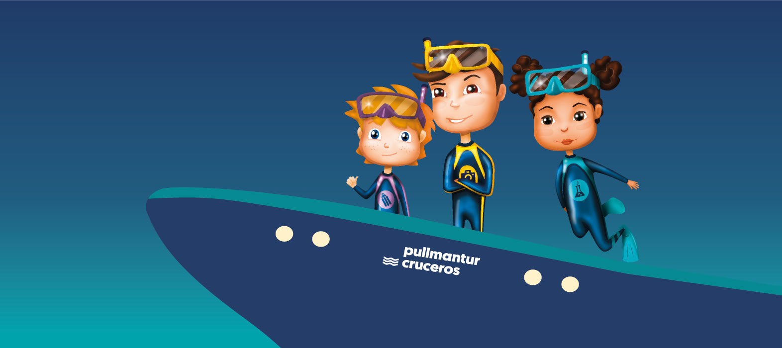 Pullmantur – Estrategia global de marca para entretenimiento en barco dirigida al target infantil.
