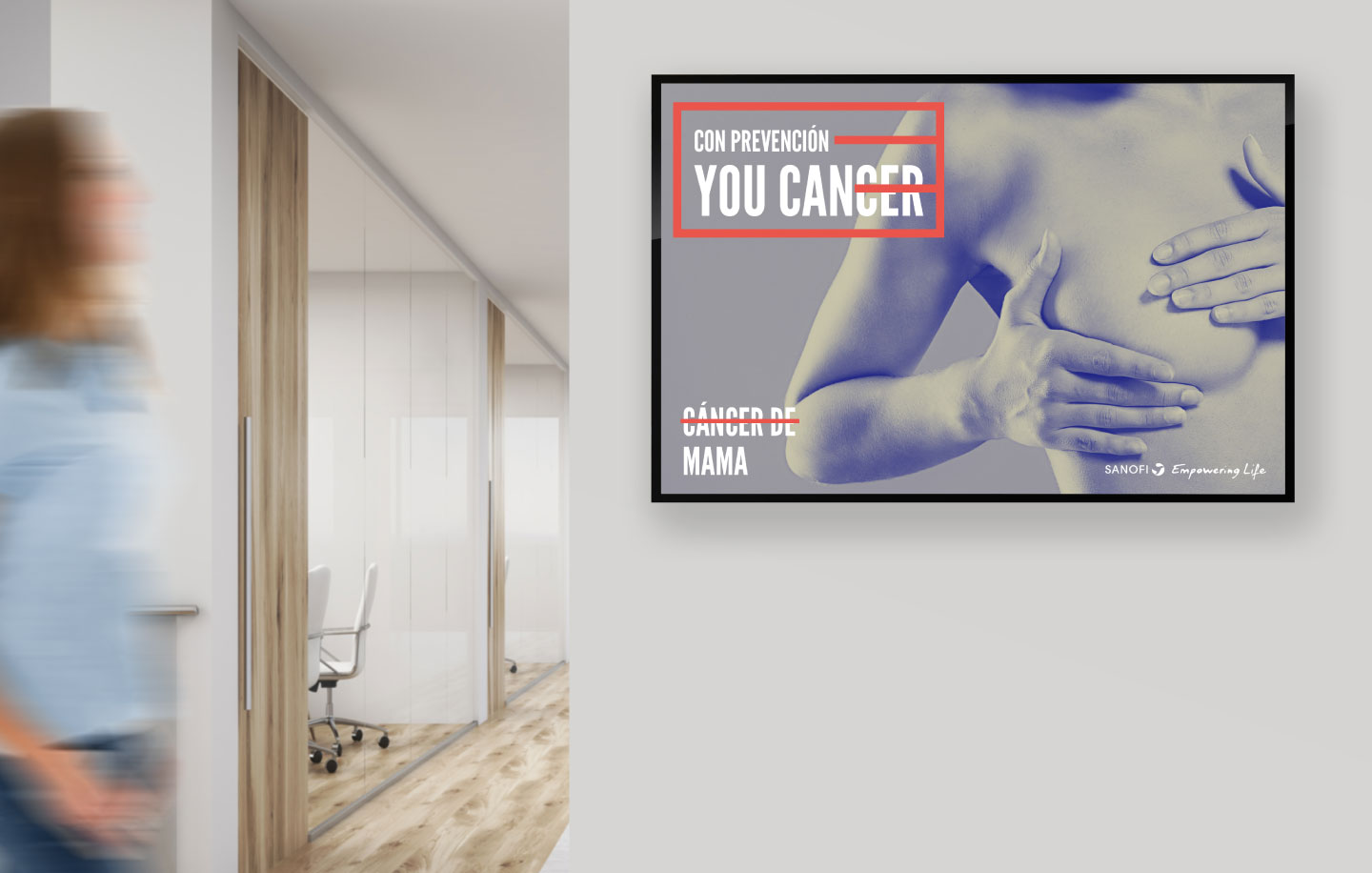 Sanofi Estrategia para campaña ON & OFF de prevención contra el Cancer